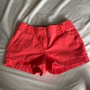 Coral J.Crew shorts